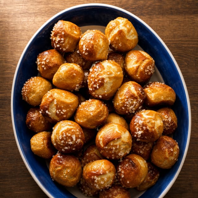 Pretzel balls & Queso.